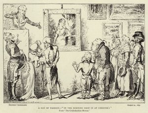 ファッションの日、朝のクリスティーズ 作： George Cruikshank